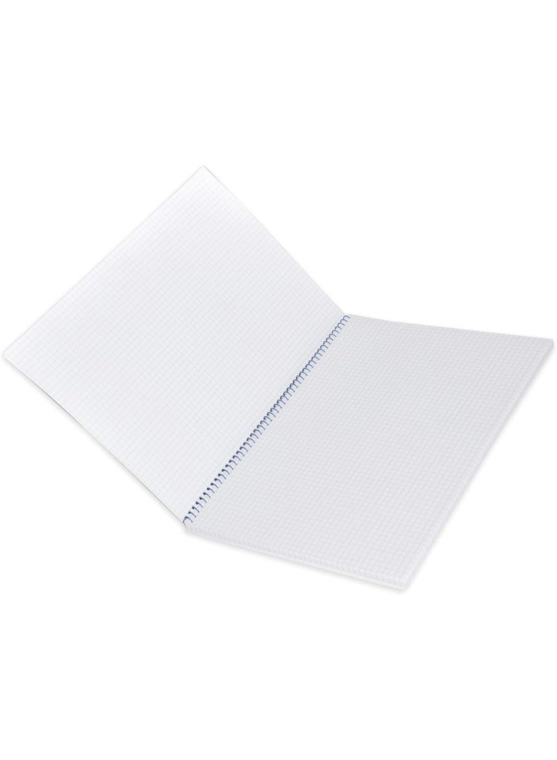 FIS Spiral Notebook Soft Cover A4, 5mm Square, 80-Sheets 10-Piece - FSNB5A480SZA - Image 3